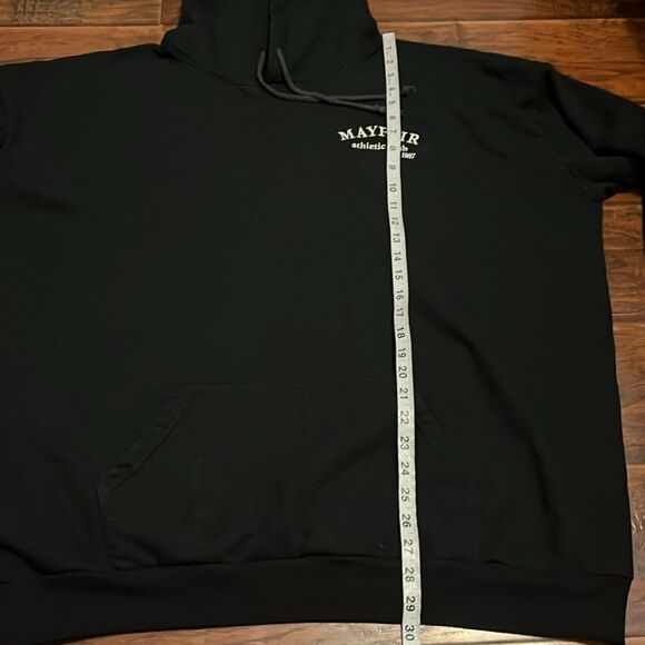 The Mayfair Group Black Mayfair Athletic Group Graphic Hoodie Sweatshirt - Picture 6 of 9